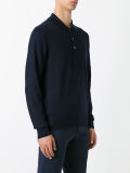 embossed zig zag polo shirt
