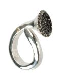 cognac diamonds ring