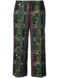 floral print cropped trousers 