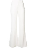 front flap flared trousers 