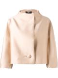 funnel neck boxy jacket