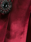 jewelled brooch blazer