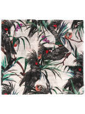 Kakatoo motive print scarf