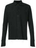 raw edge detail shirt 