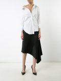asymmetric buttoned shirt 