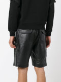 leather cargo shorts