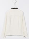 sequinned collar blouse