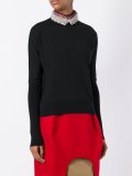 embellished collar jumper