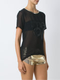 round neck silk t-shirt