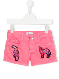 embroidered animals shorts 