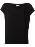 wide V-neck top 