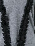 V-neck ruffled detailing jumper