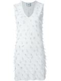 feather embellished dress