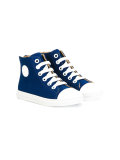 contrast toe cap hi-top sneakers