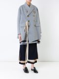 double-breasted layer coat 