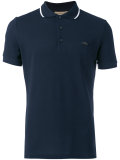 contrast neck polo shirt