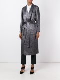 velvet lapel long coat