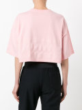 logo print cropped top 