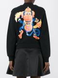 monkey print bomber