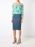 silk printed blouse