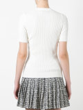 ribbed detail knitted top 