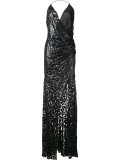 lurex leopard evening dress