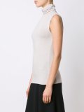 sleeveless rollneck top