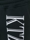logo print cropped joggers