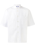 striped panel shirt