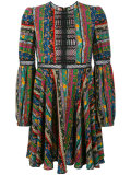 striped mini empire dress