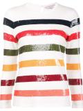 sequin striped jumper