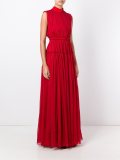 pleated long dress