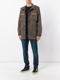 embroidered trim field jacket 