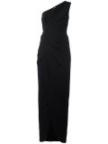 one shoulder evening dress