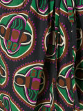 geometric print drawstring skirt