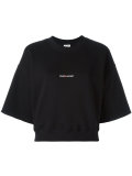 cropped logo sweatshirt