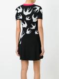 bird intarsia dress