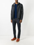 Hooded reversible jacket