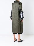 metallic long overcoat