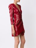 wrap mini dress
