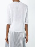 three-quarters sleeve lace blouse