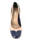 panel heeled pumps