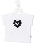 heart embellished T-shirt