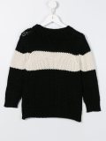 contrast stripe jumper