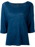 cropped sleeve T-shirt