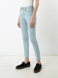 stonewashed skinny jeans