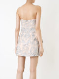 strapless embellished playsuit