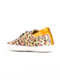 leopard pattern sequinned sneakers