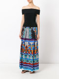 printed maxi skirt 