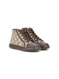 lace-up hi top sneakers 